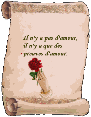 les preuves d'amour sont l'amour